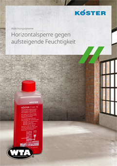 Horizontalabdichtung gegen aufsteigende Feuchtigkeit