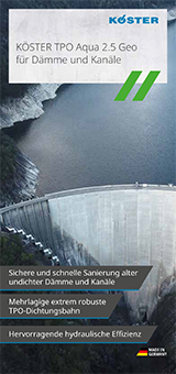 KÖSTER TPO Aqua 2.5 Geo für Dämme und Kanäle 